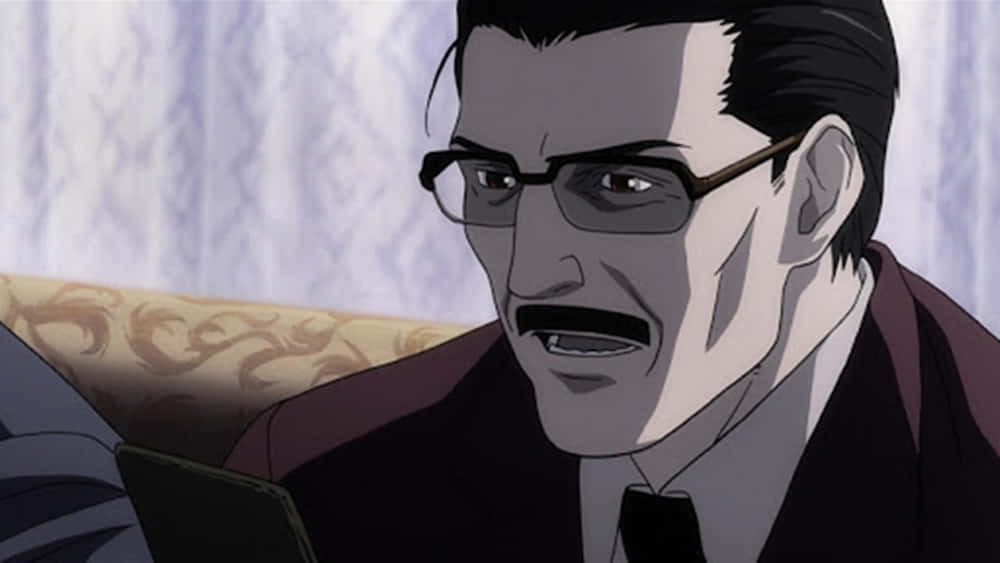 Soichiro Yagami In Een Beslissend Moment Achtergrond