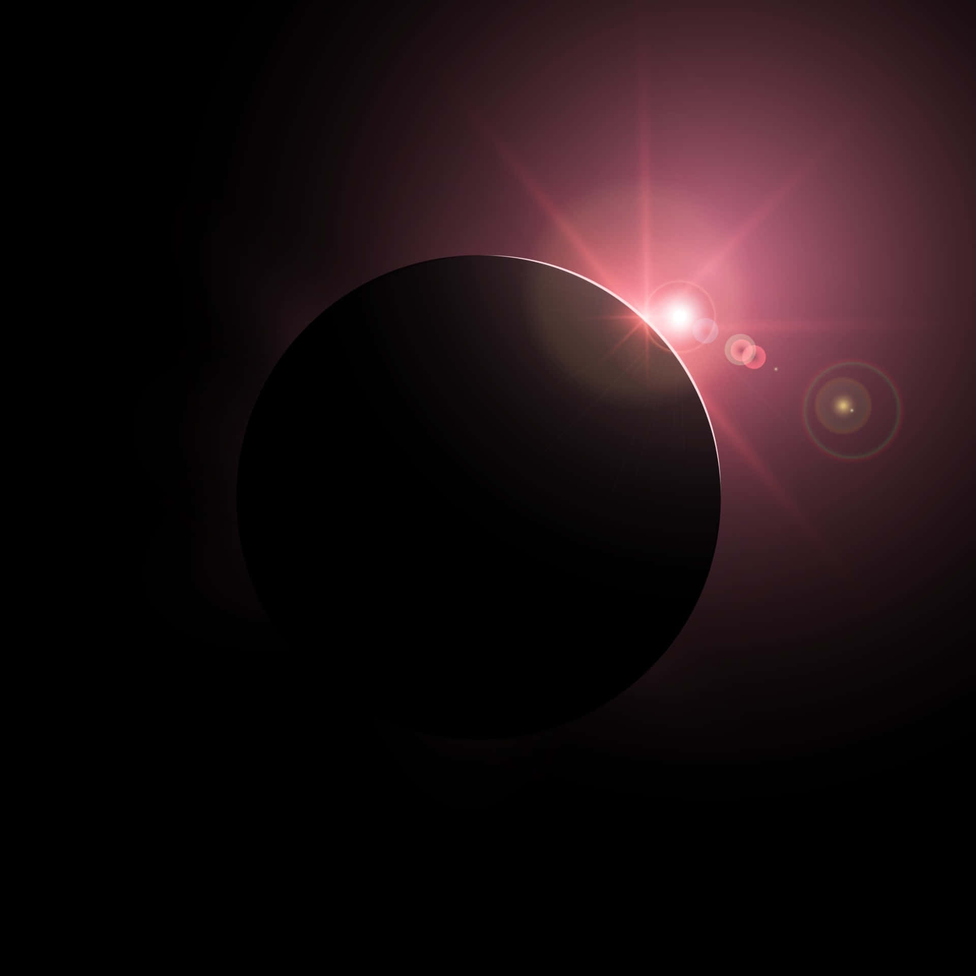 Solar_ Eclipse_ Abstract Wallpaper