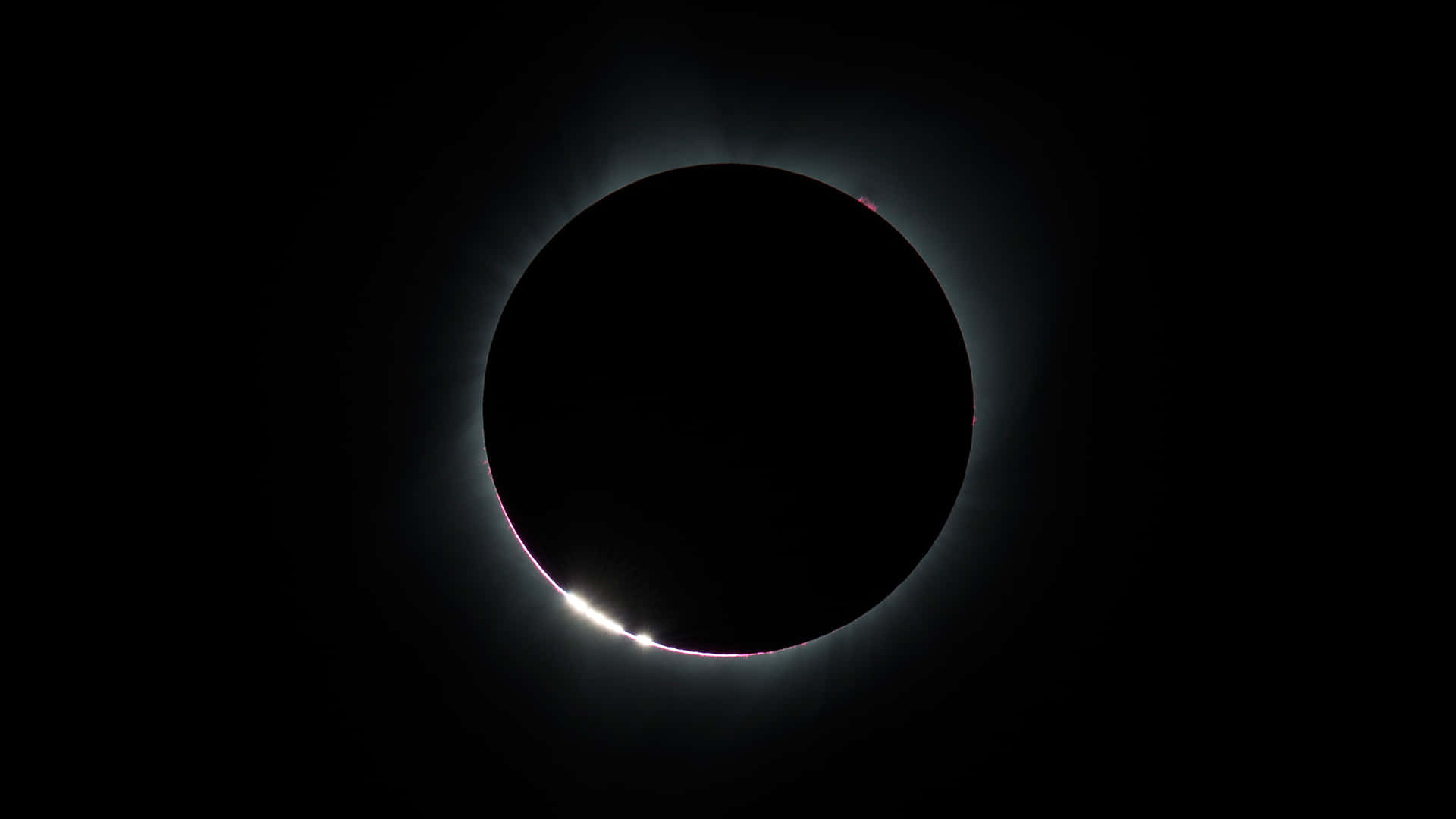 Solar Eclipse Diamond Ring Effect Wallpaper