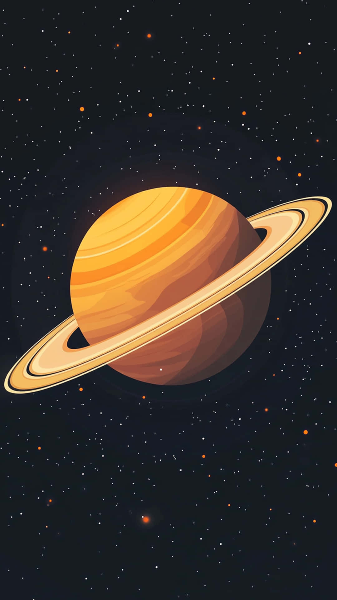 Solar Galaxy With Black And Star Background Wallpaper