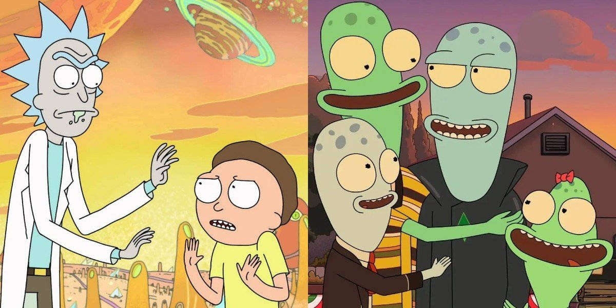 Solar Opposites Rick And Morty Parallels Background