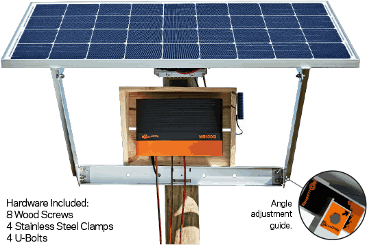 Solar Panel Installation Kitwith Adjustment Guide PNG