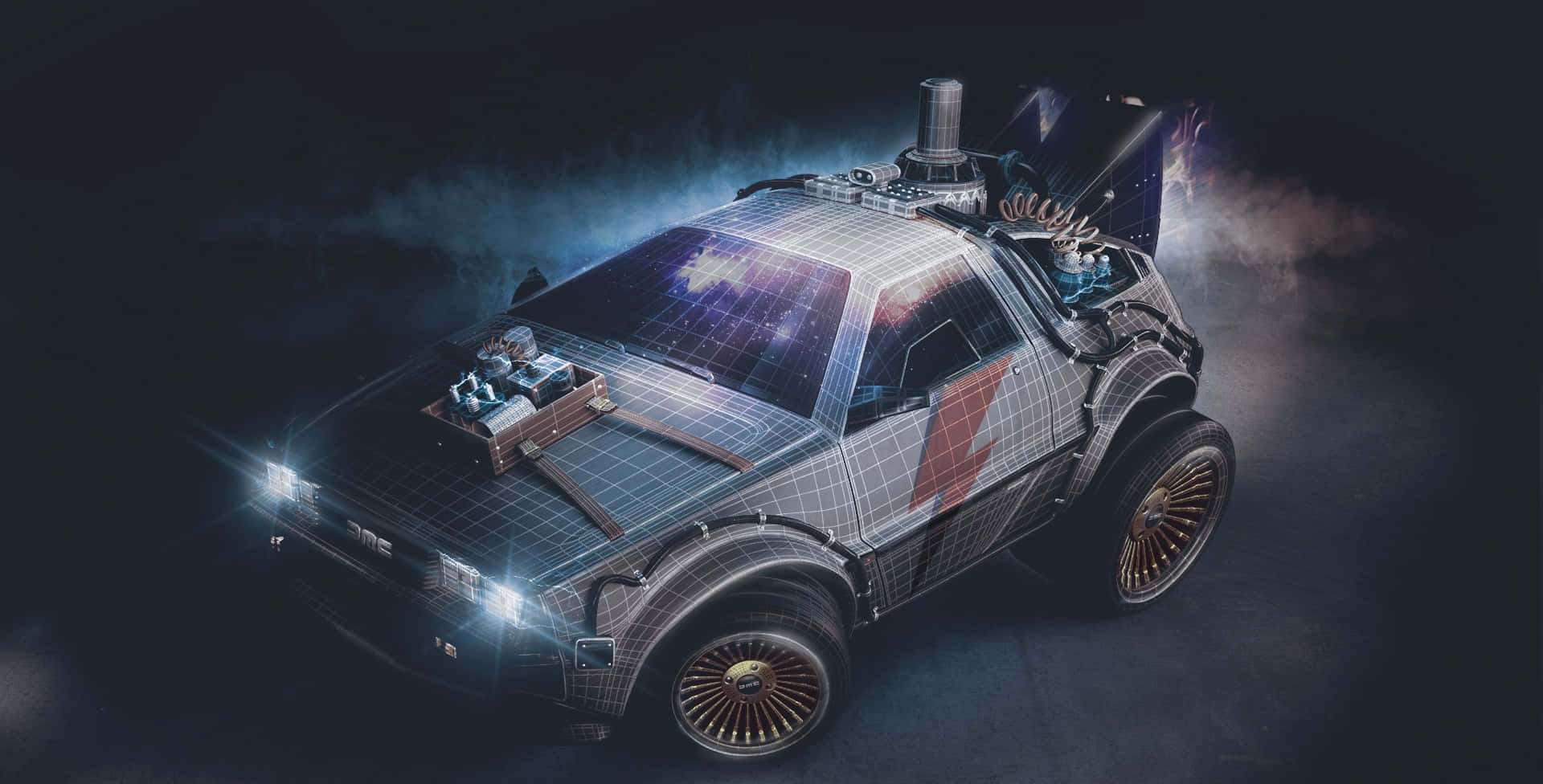 Solar Powered Fantasy Car Wallpaper