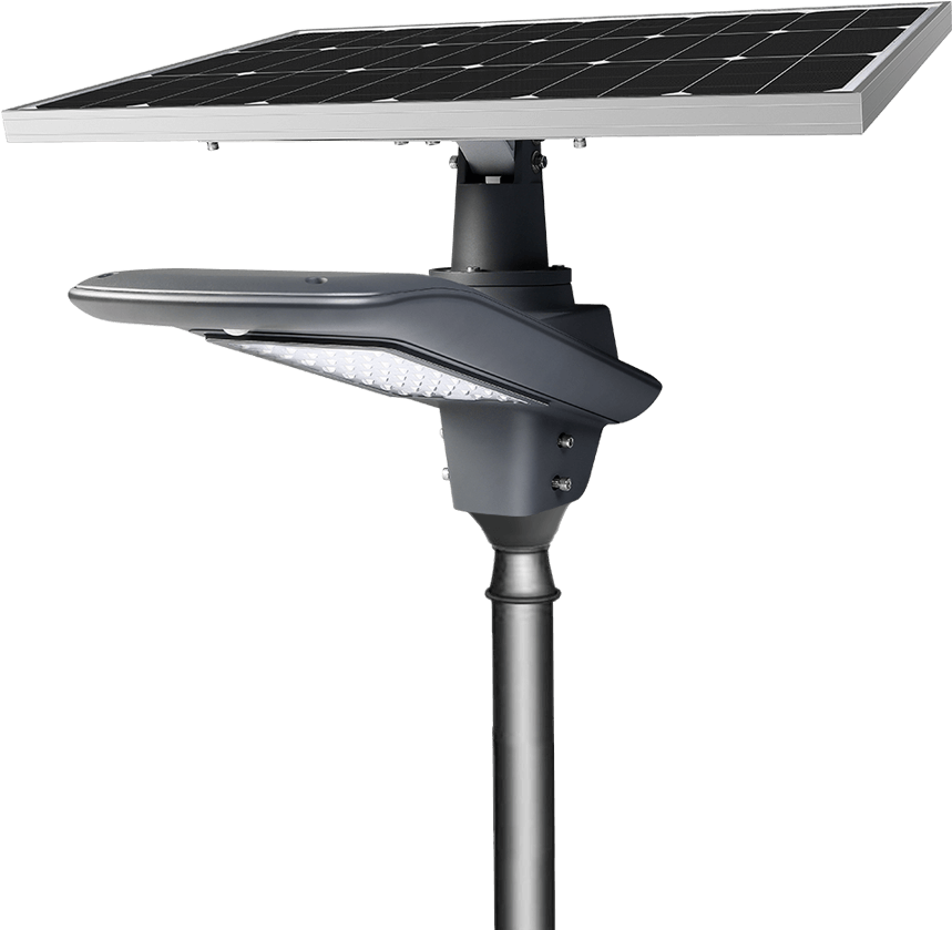 Solar Powered L E D Street Light PNG