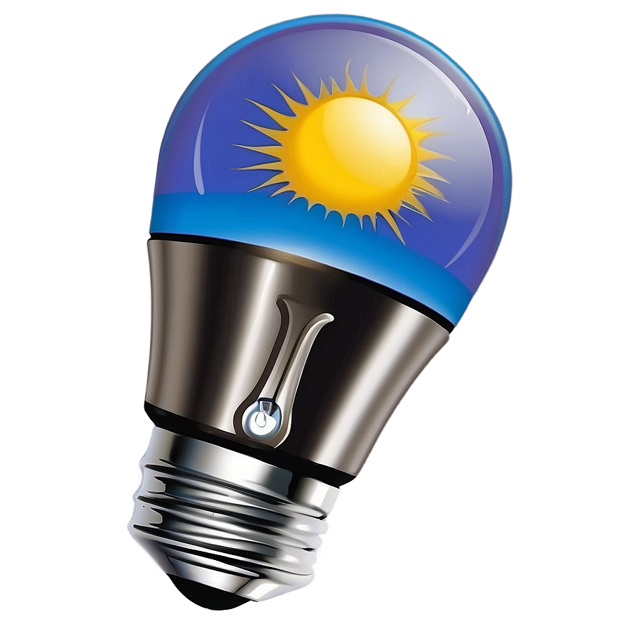 Solar Powered Lightbulb Png Nsx96 PNG