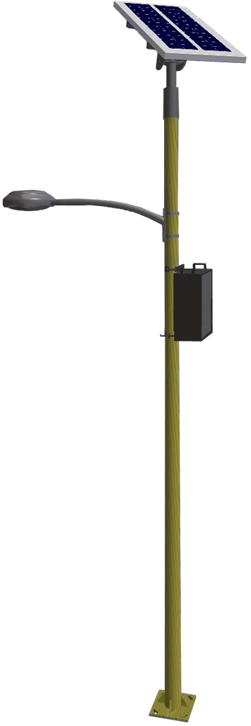 Solar Powered Street Light PNG