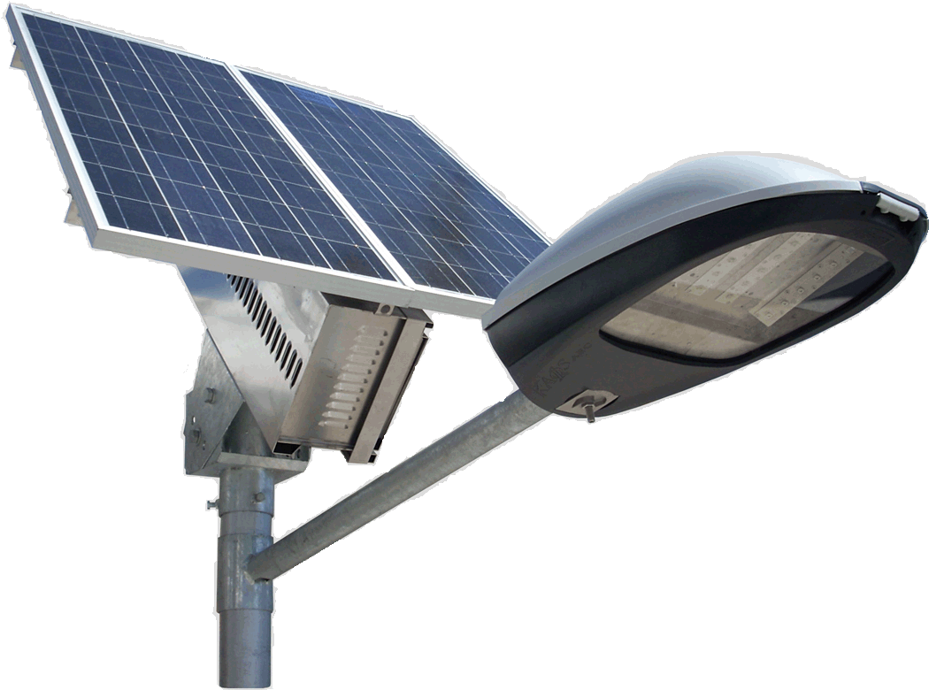 Solar Powered Street Light PNG