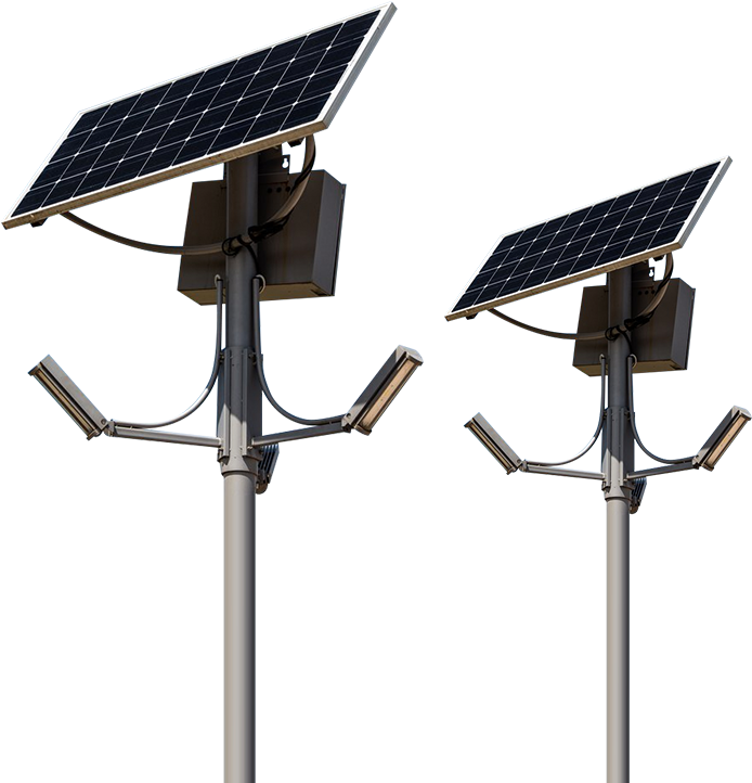 Solar Powered Street Lights PNG