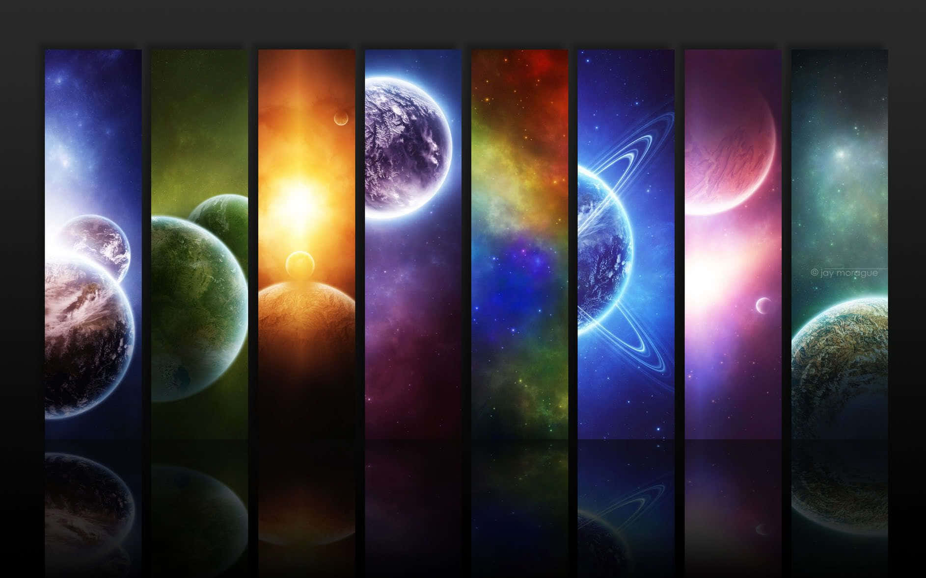 Unavista Cósmica Visualmente Deslumbrante De Nuestro Sistema Solar.