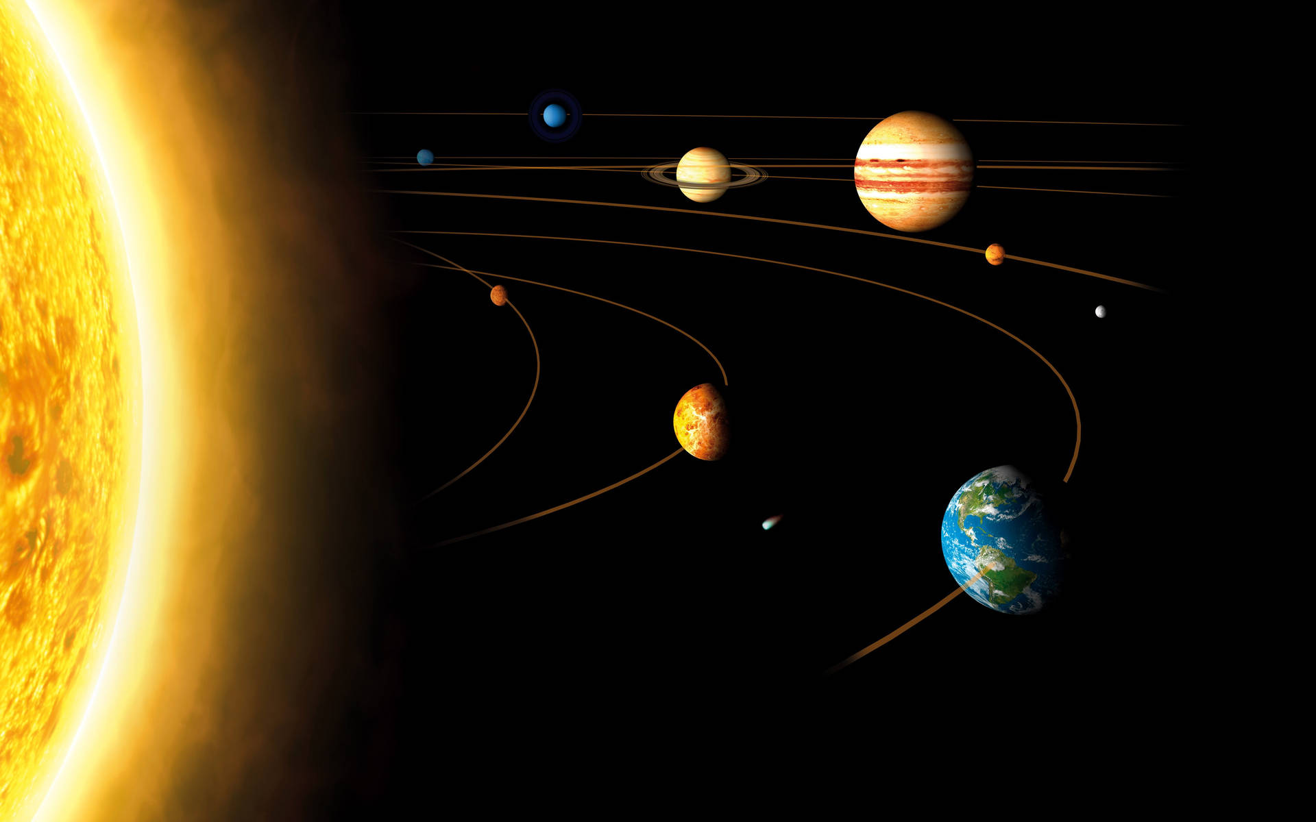 Solar System Jupiter 4k Wallpaper