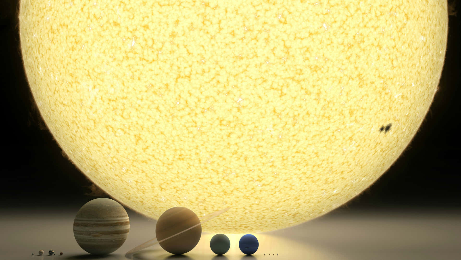 Solar System Model Wallpaper