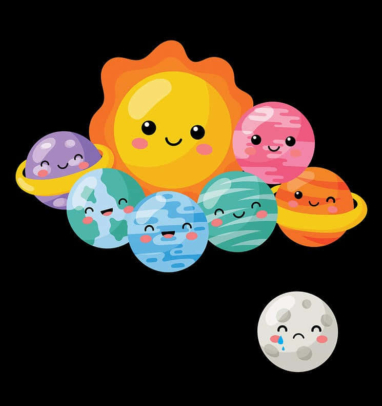 Kawaii Solar System Picture