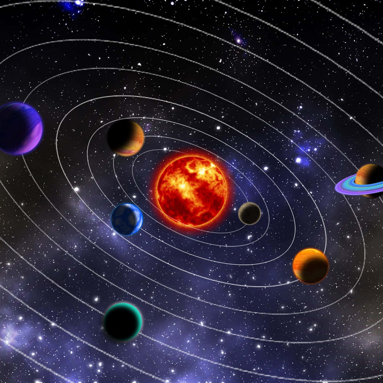 Imagendel Sistema Solar En 3d
