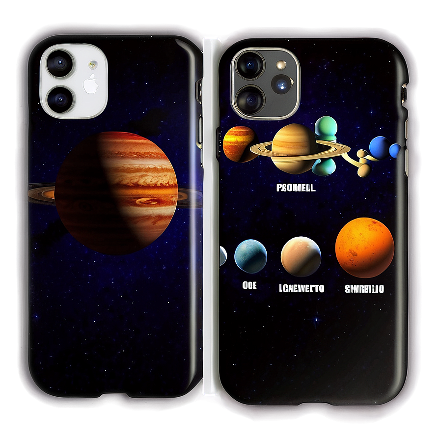Solar System Planets Iphone Case Png 06272024 PNG