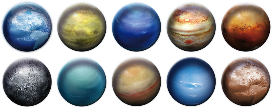 Solar_ System_ Planets_ Rendered PNG
