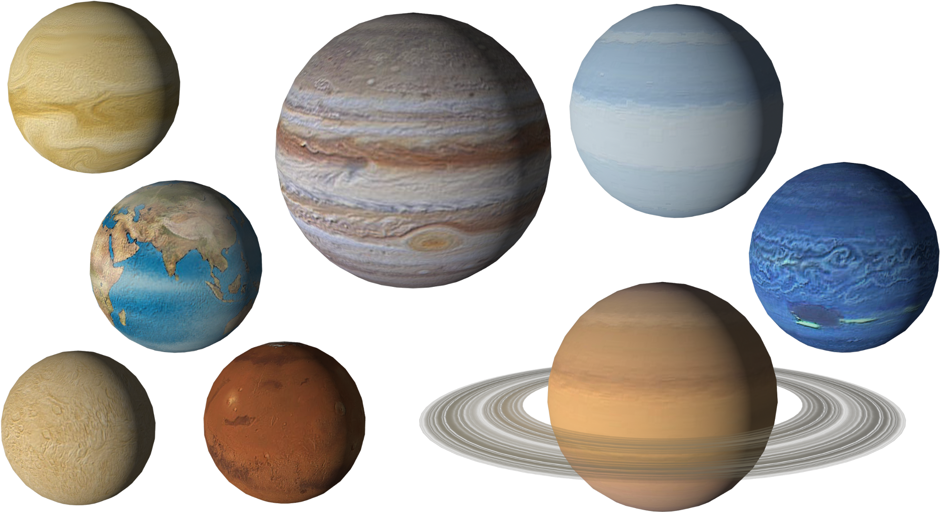 Solar_ System_ Planets_ Rendered PNG