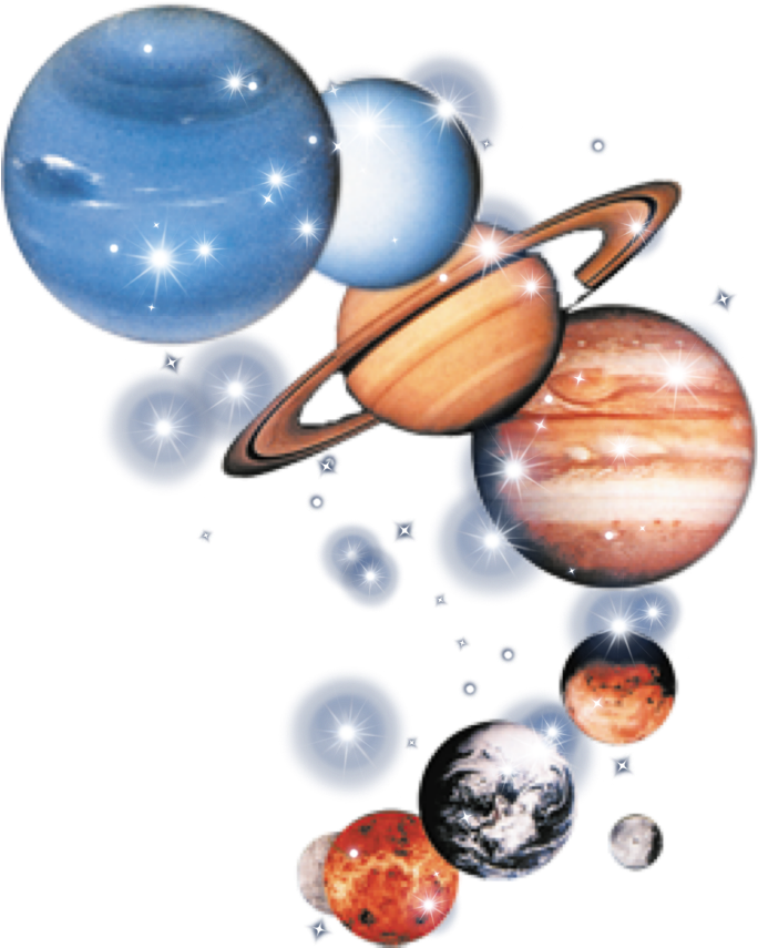 Solar_ System_ Planets_and_ Stars PNG