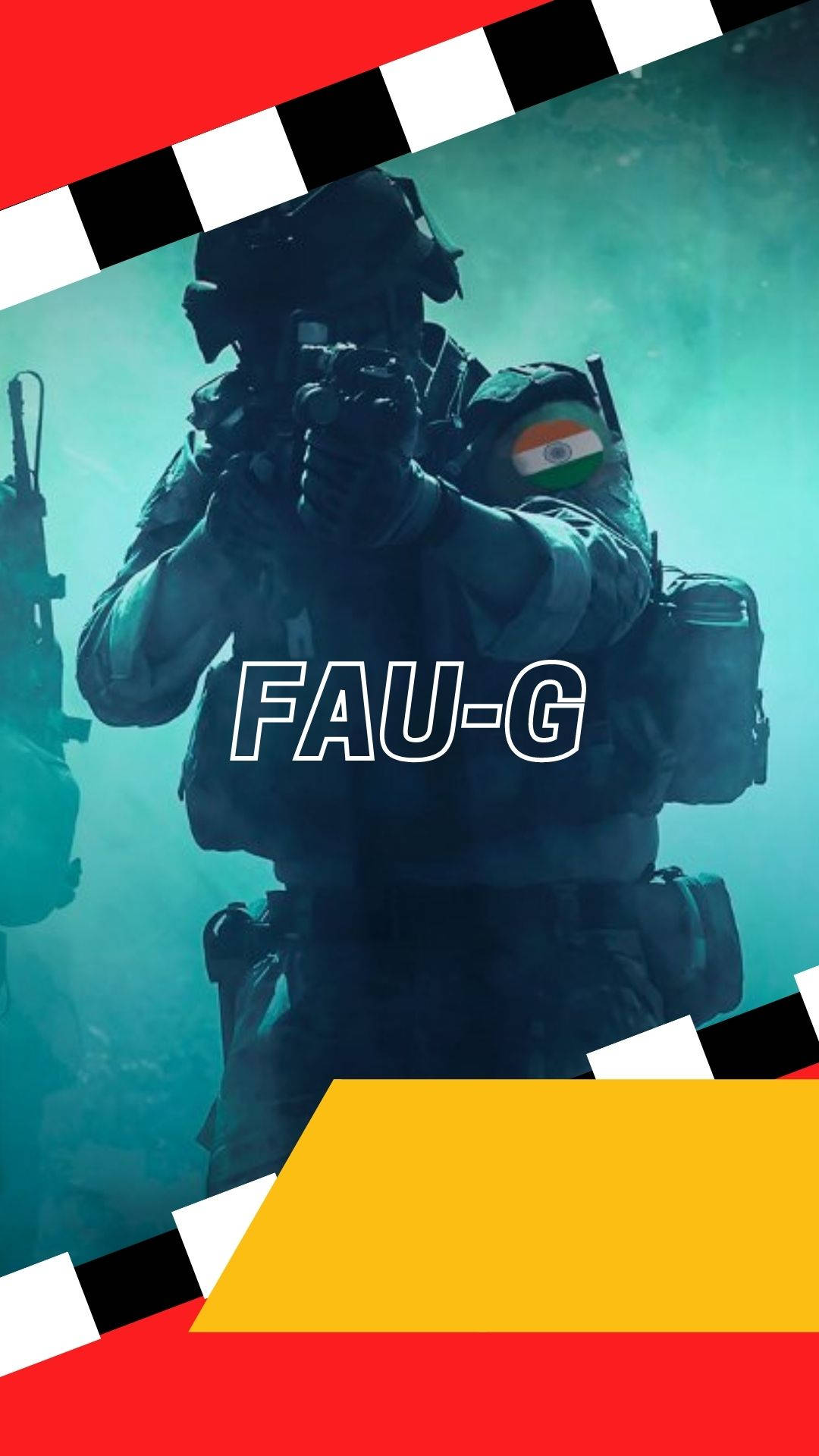 Solider sigtede et gevær FAU-G Colorful Wallpaper Wallpaper