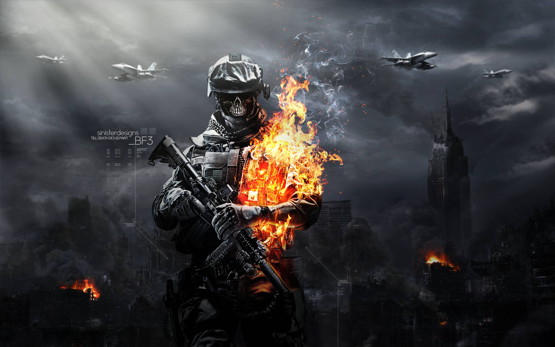Soldier In Fire Battlefield 3