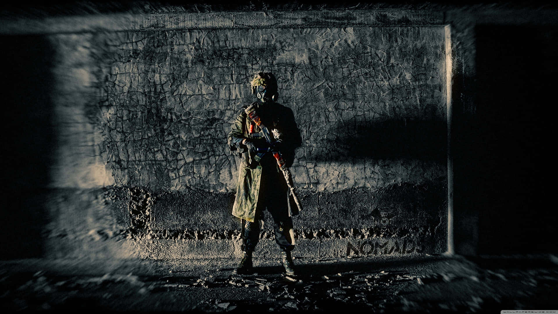 Soldier In Obscure Terrain Wallpaper