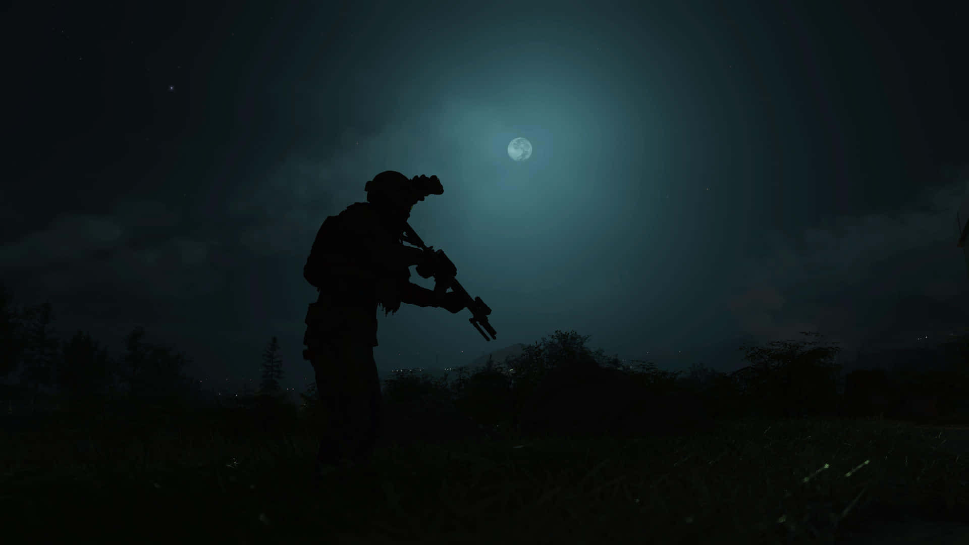 Immaginidi Soldati Di Guerra Durante La Notte