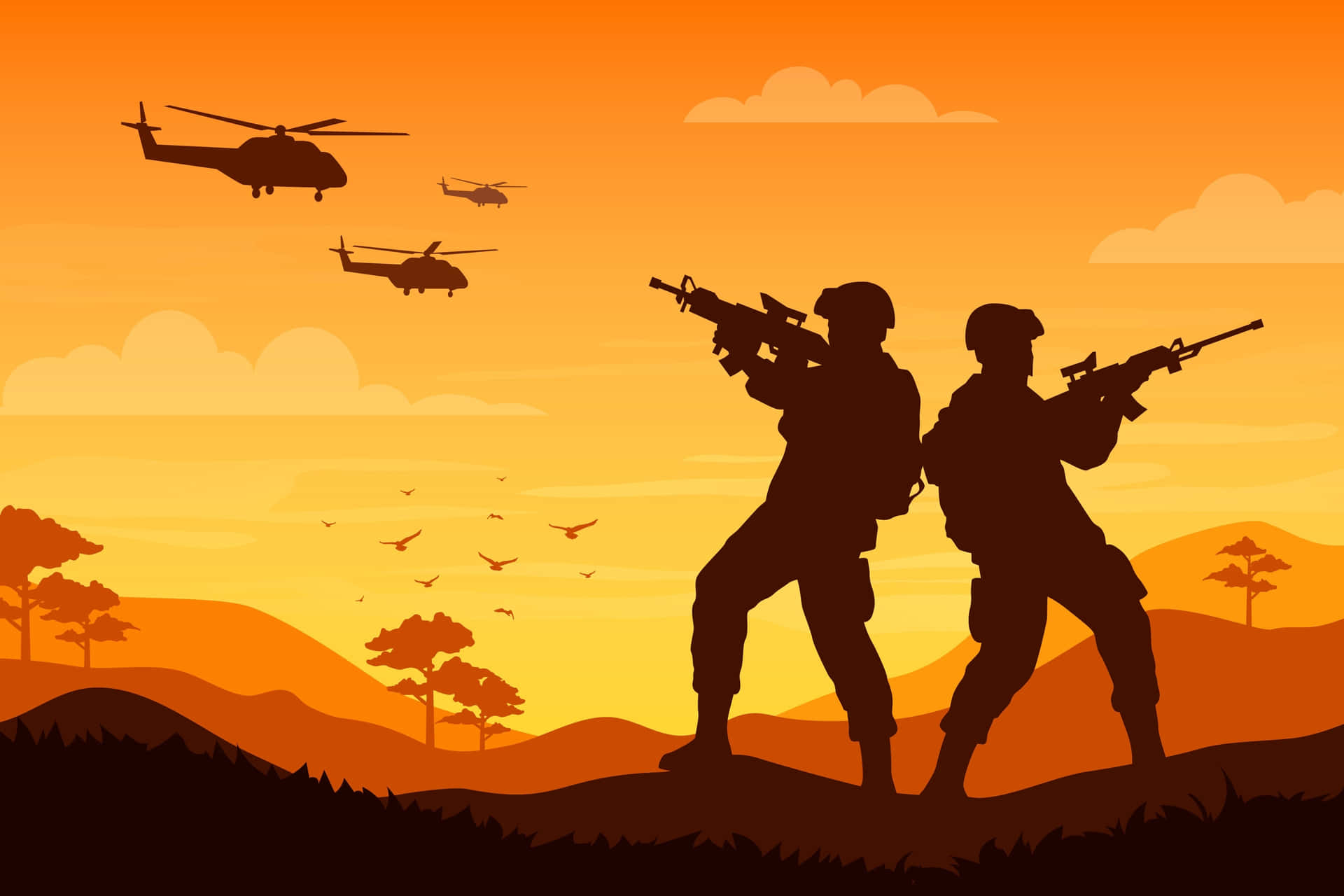 Army Silhouette Soldier Pictures