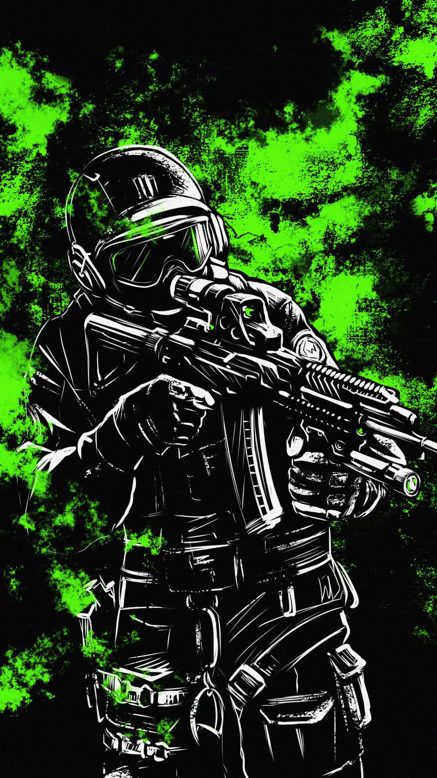 Neon Green Amoled Soldier Pictures