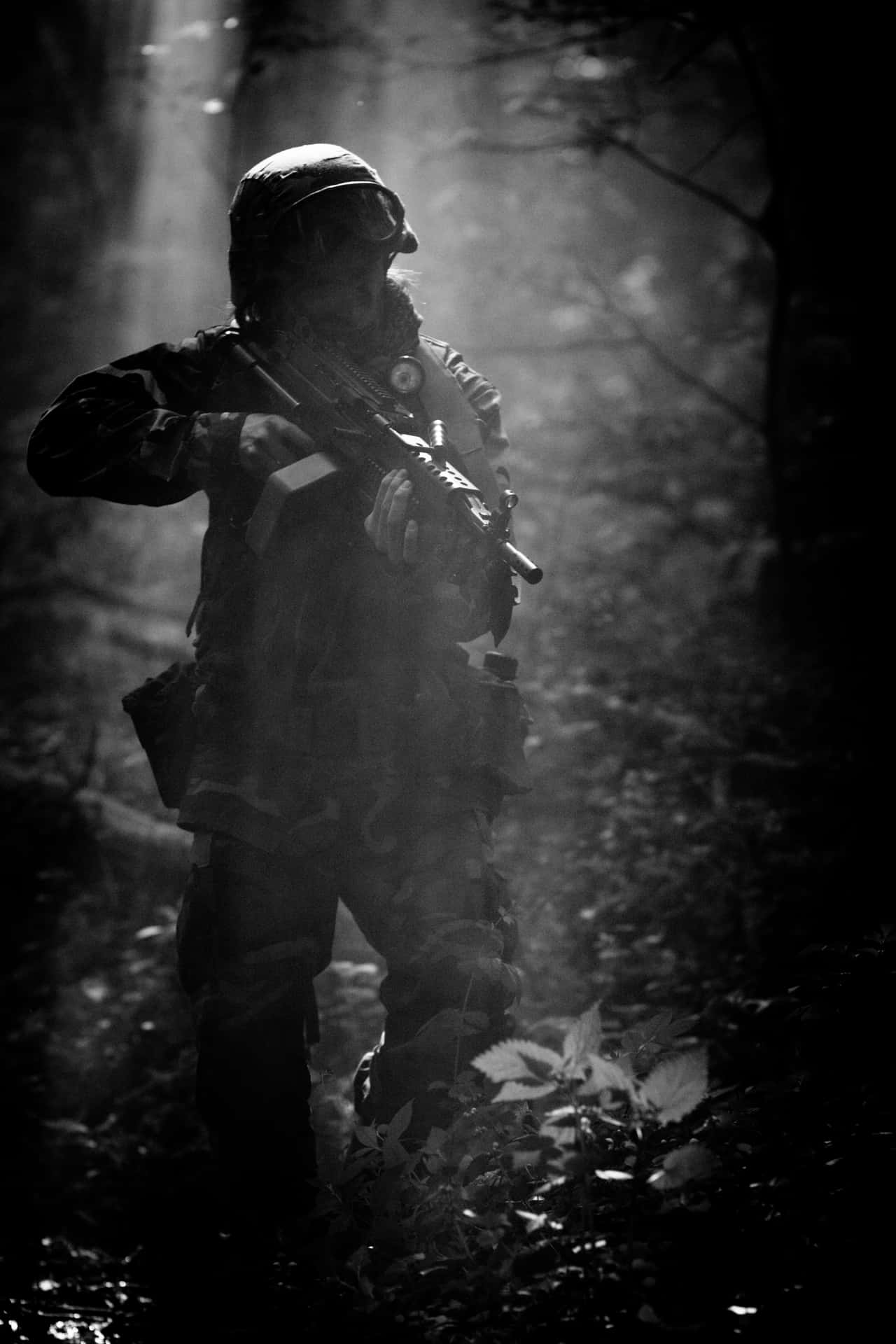 Black Lock Screen Soldier Pictures