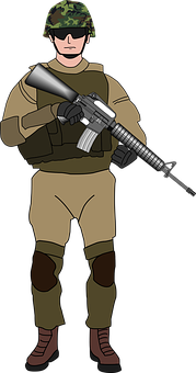 Soldier_with_ Rifle_ Cartoon PNG