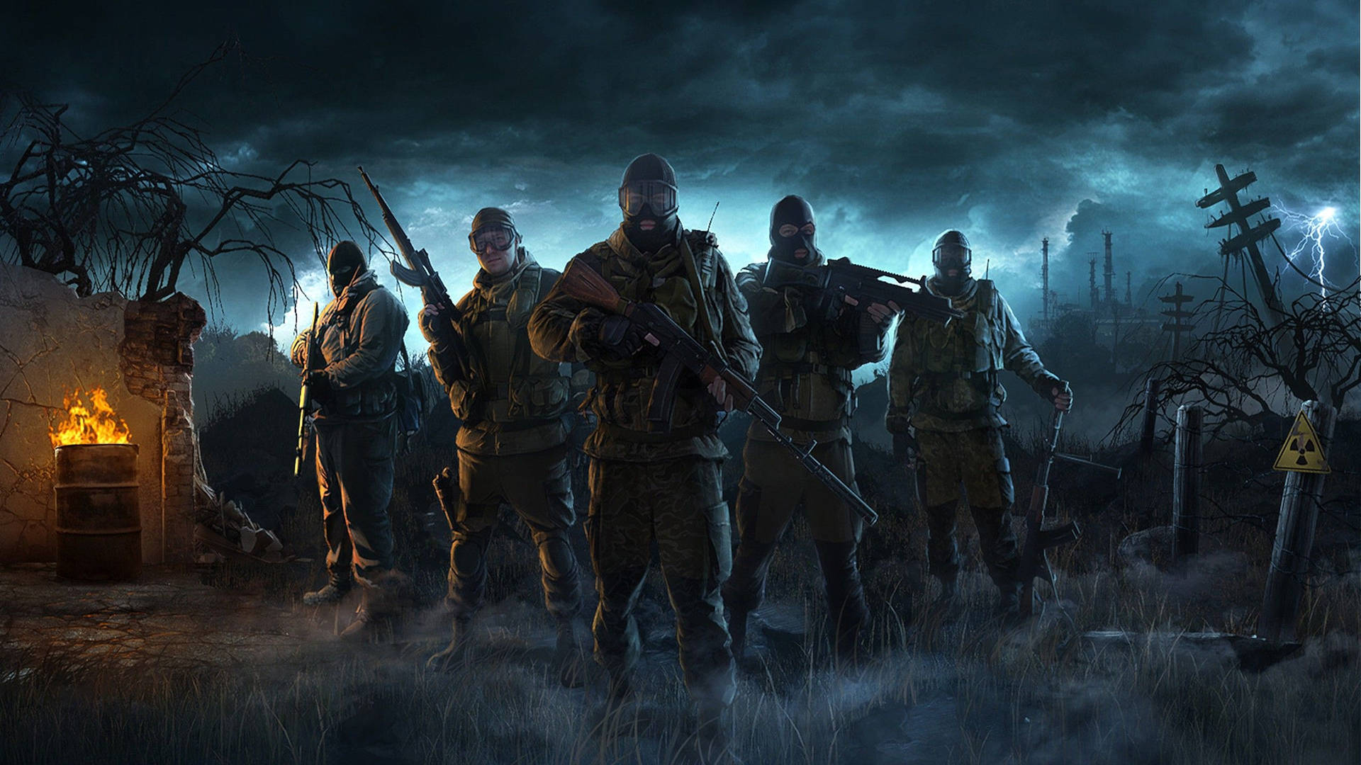 Soldiers In Gloomy Warzone 1440p Gaming Picture