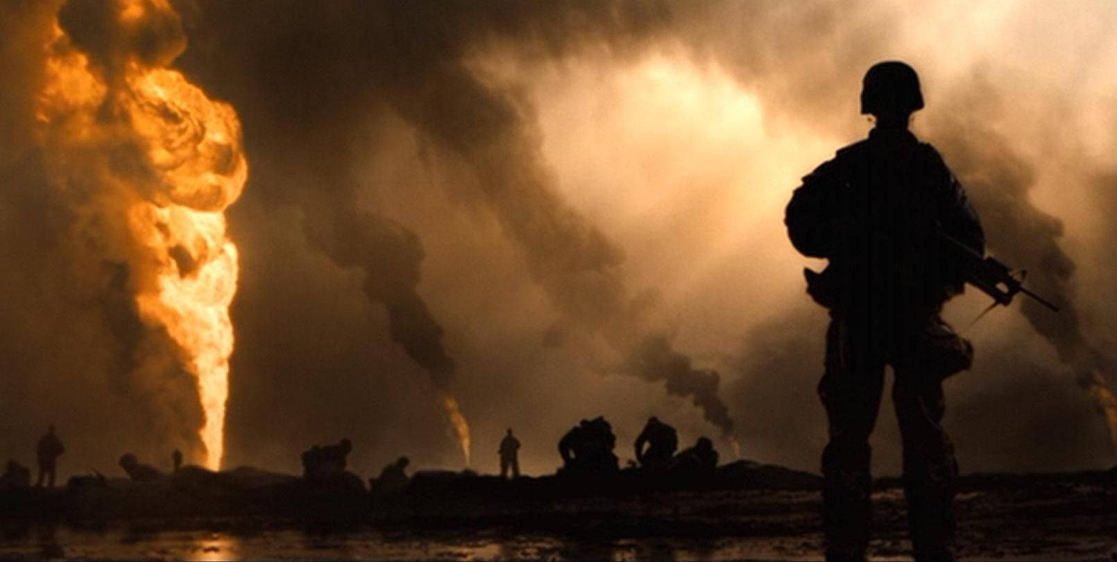 Soldiers Silhouette In War Wallpaper