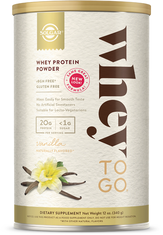 Solgar Whey Protein Powder Vanilla PNG