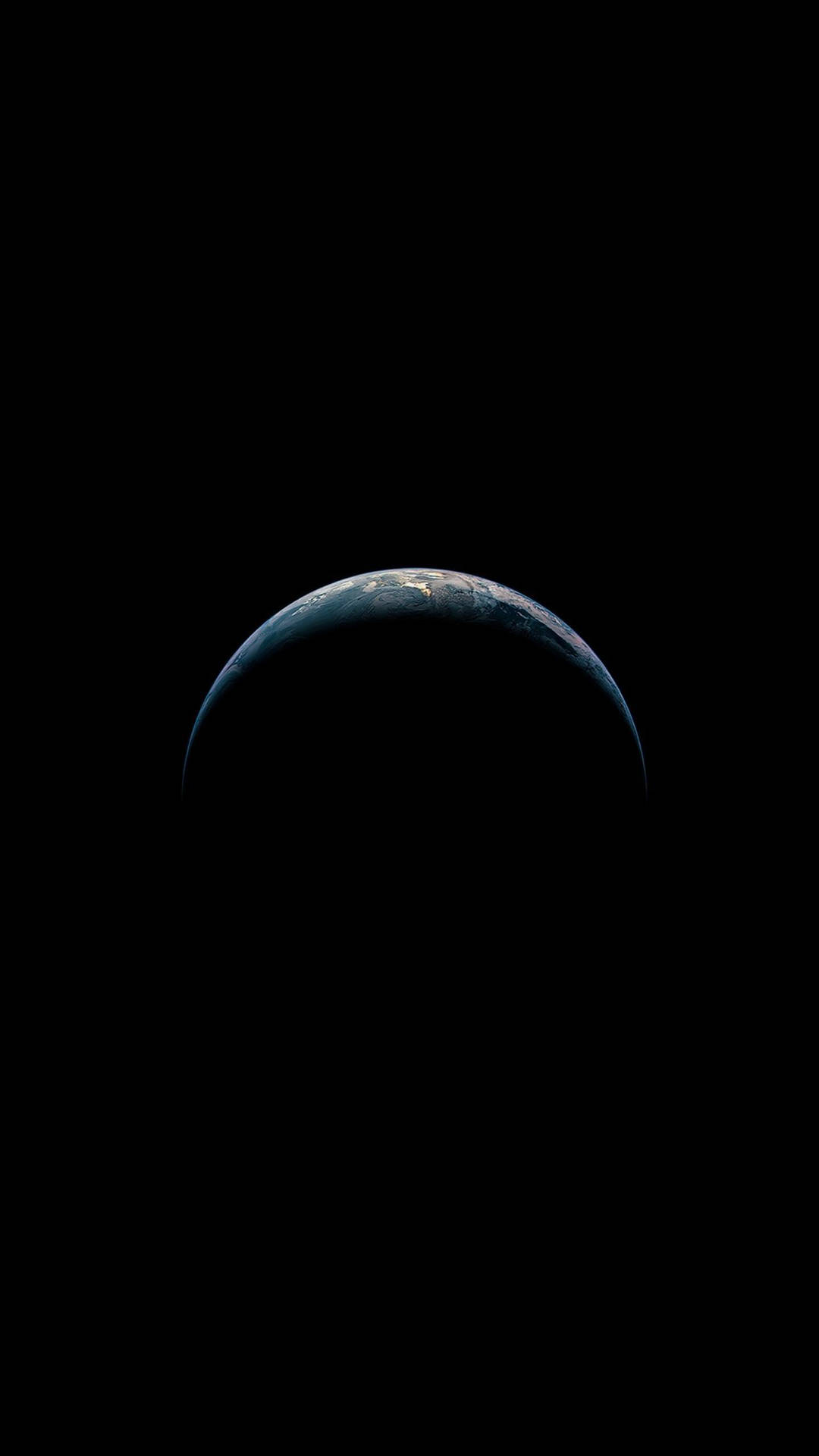 Solid Black 4k Earth In Space