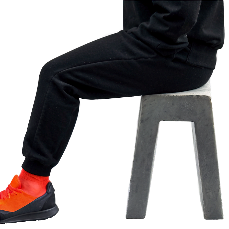 Solid Black Sweatpants Png Tfp78 PNG