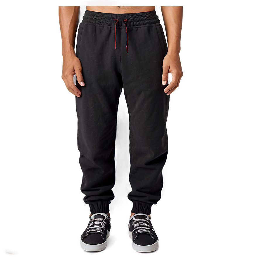 Solid Black Sweatpants Png Xrp81 PNG