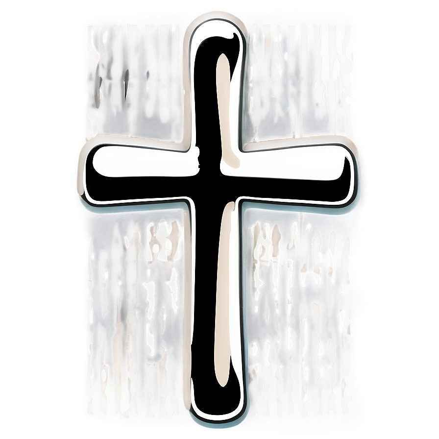Solid Cross Outline Png 06122024 PNG