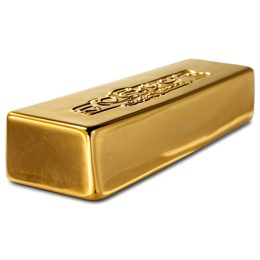 Solid Gold Brick Png Vtg19 PNG