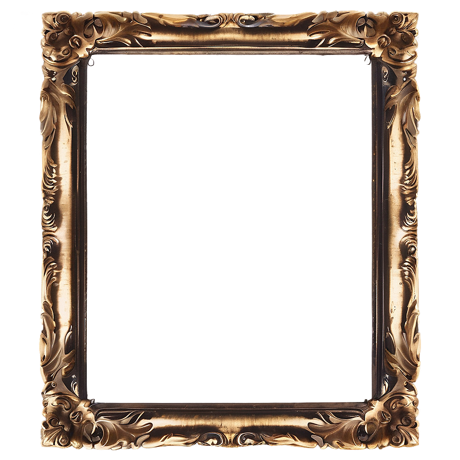 Solid Gold Frame Png 6 PNG