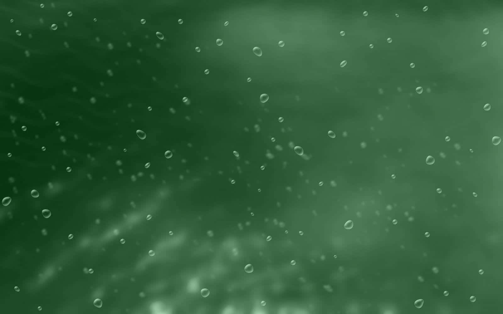 Solid Green Tiny Bubbles Background