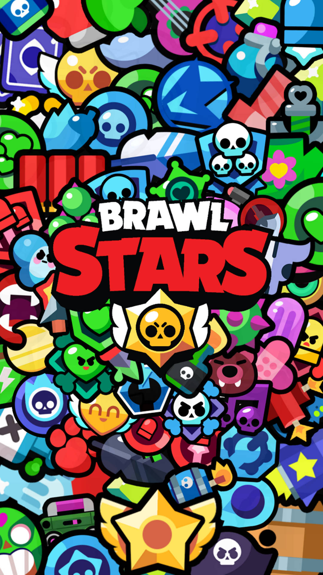 Solid Icon Bundle Brawl Stars 4k Background