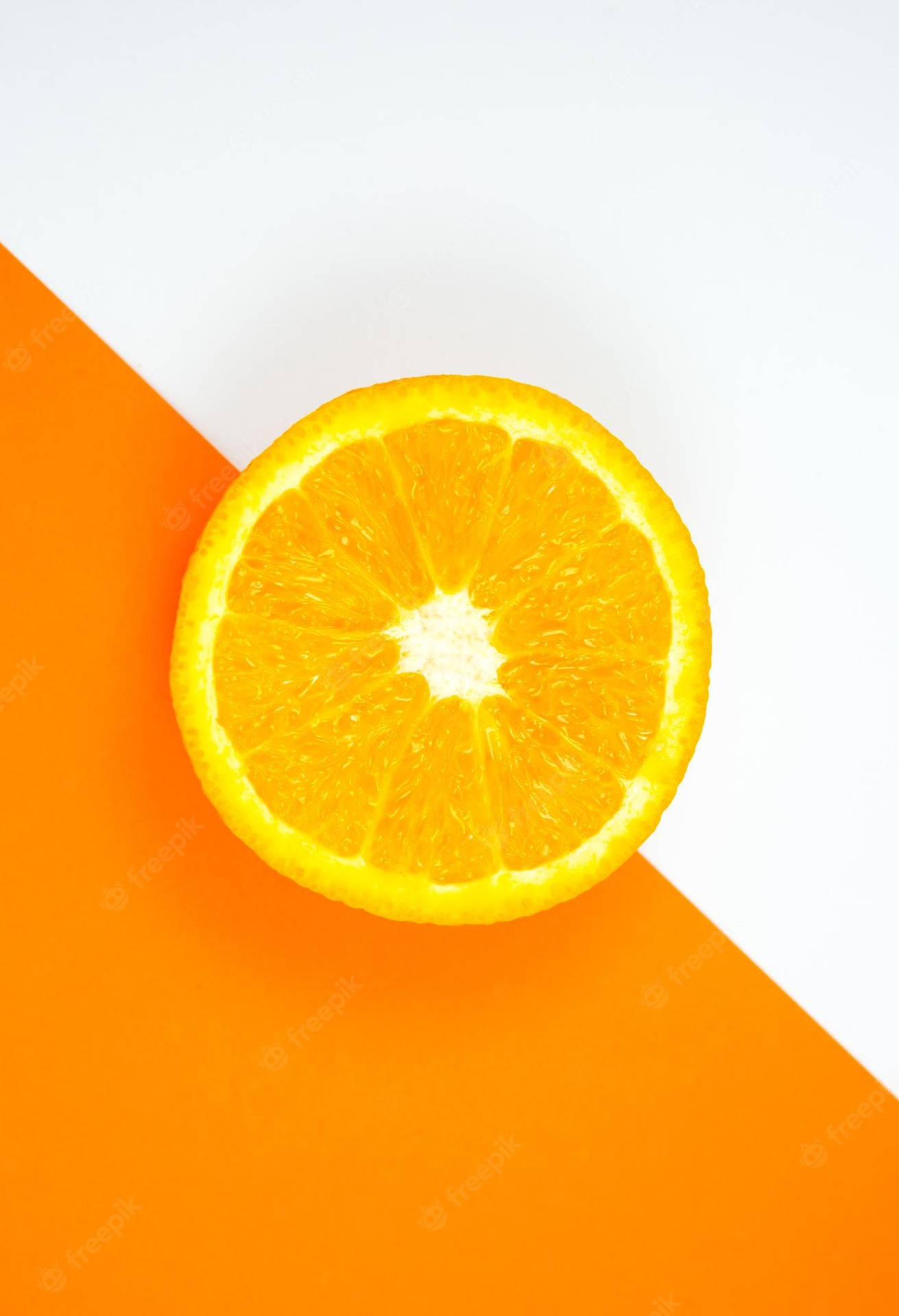 Arancionebrillante E Solido - Un Modo Perfetto Per Iniziare La Giornata. Sfondo