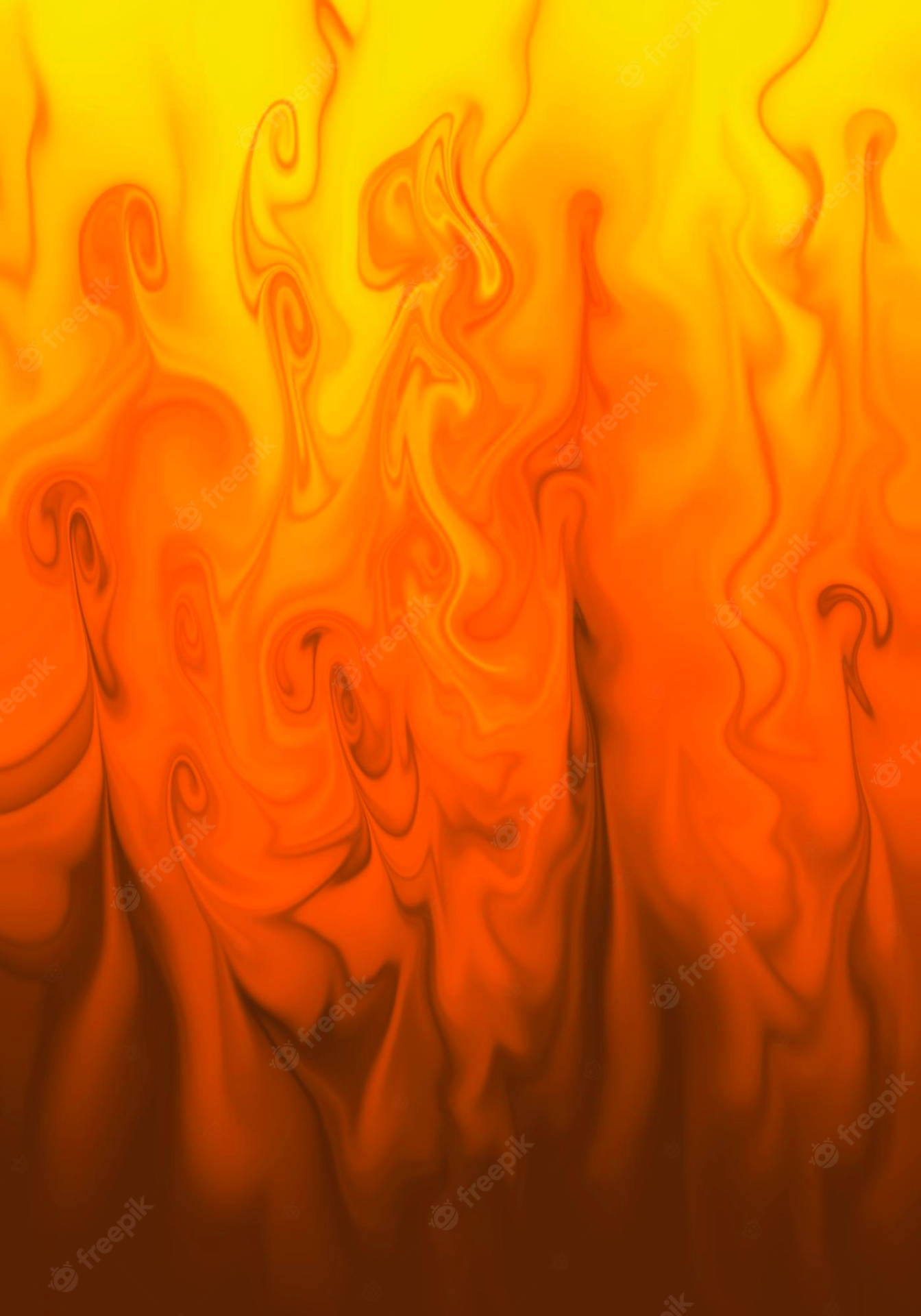 Billede En solid spalte af farve - Orange Wallpaper