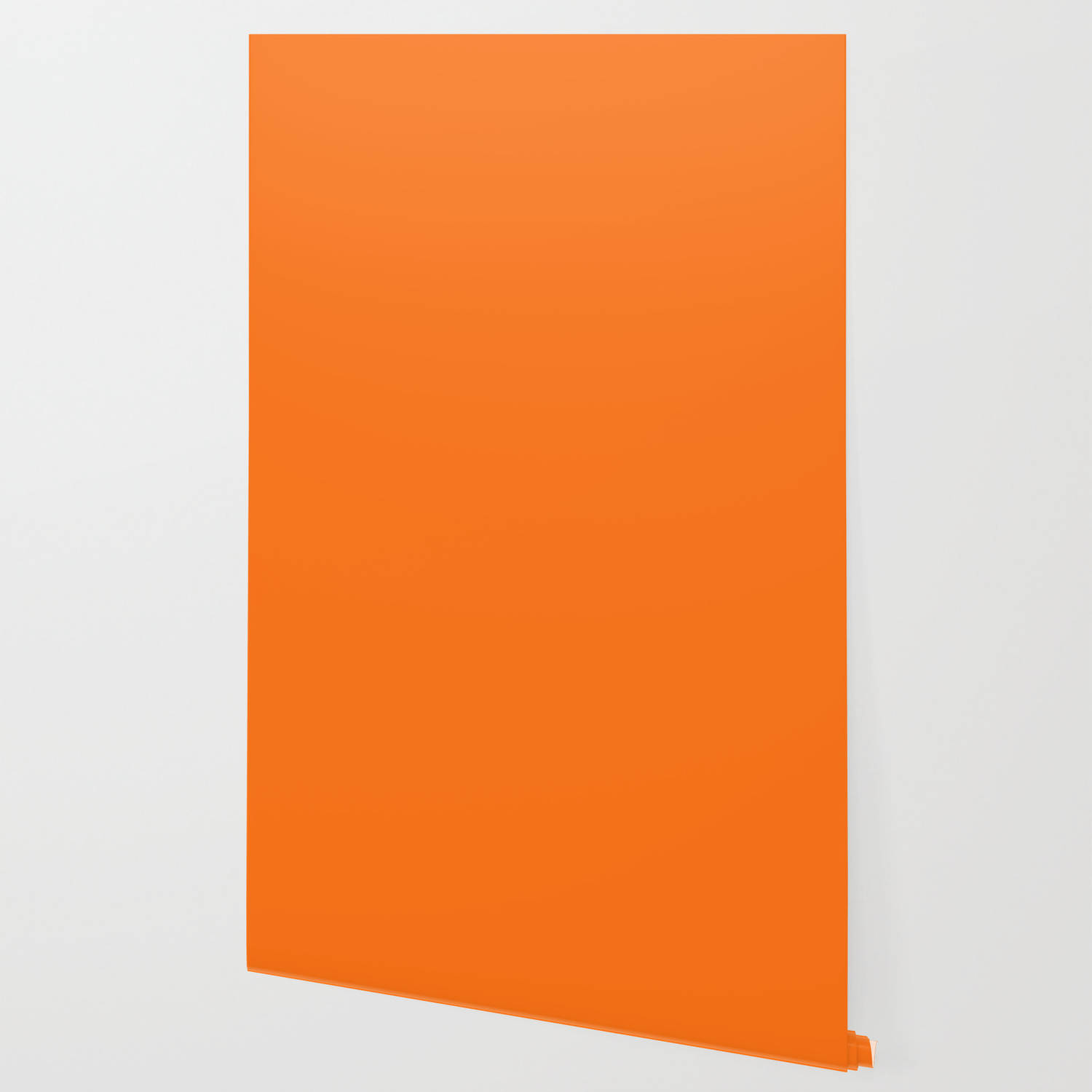 En lys og kraftig solide orange farve Wallpaper