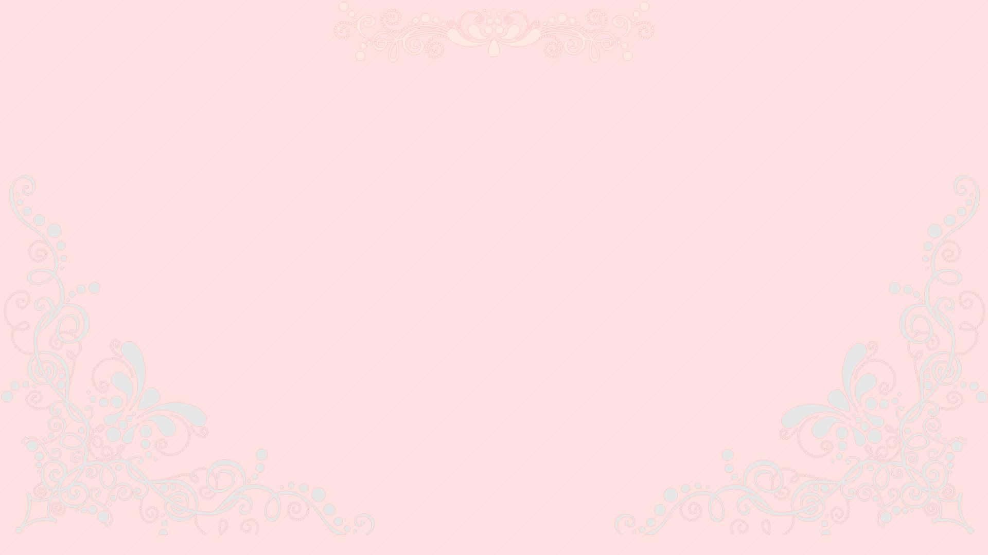 A Pink Background With A Floral Pattern