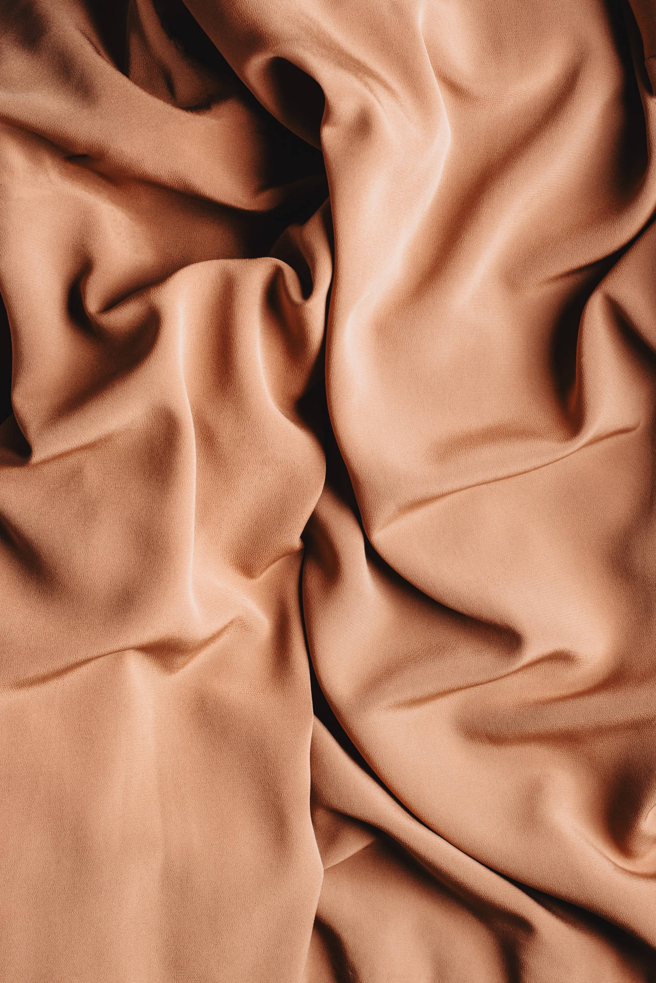 Solid Pastel Color Brown Silk Wallpaper