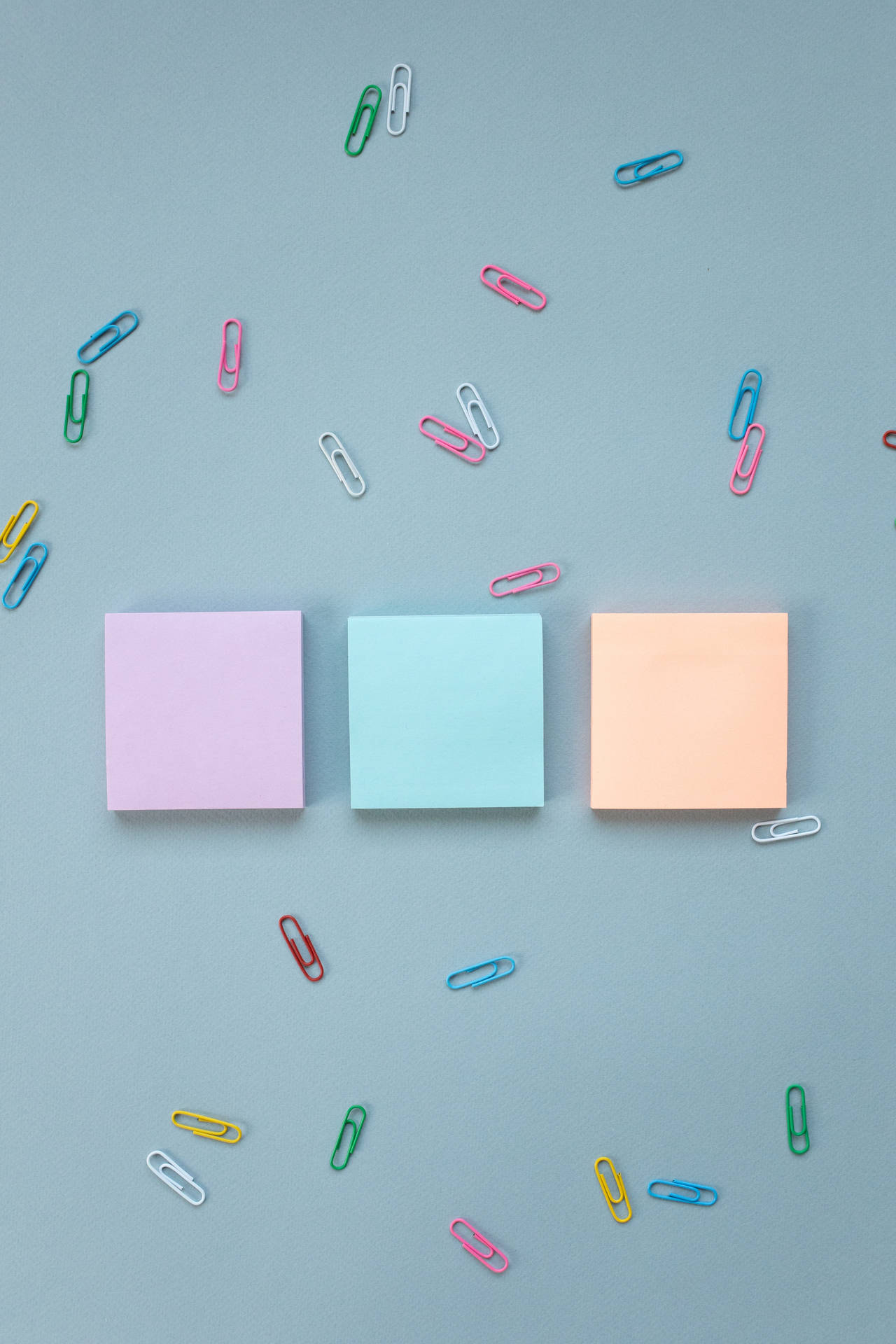 Solid Pastel Color Sticky Notes Wallpaper