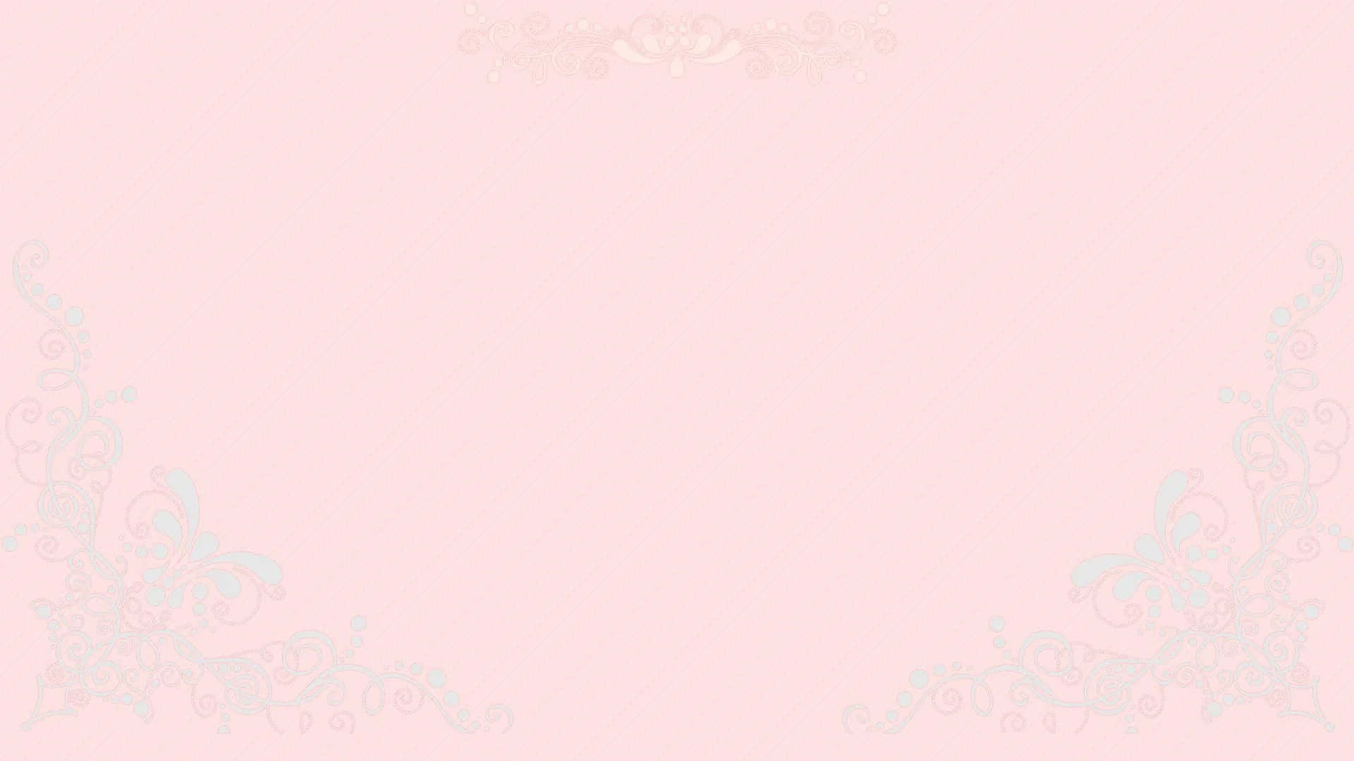 A Pink Background With A Floral Pattern Wallpaper