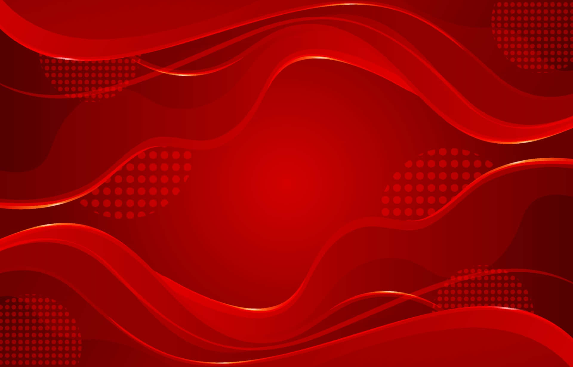 Solid Red Wavy Abstract Wallpaper