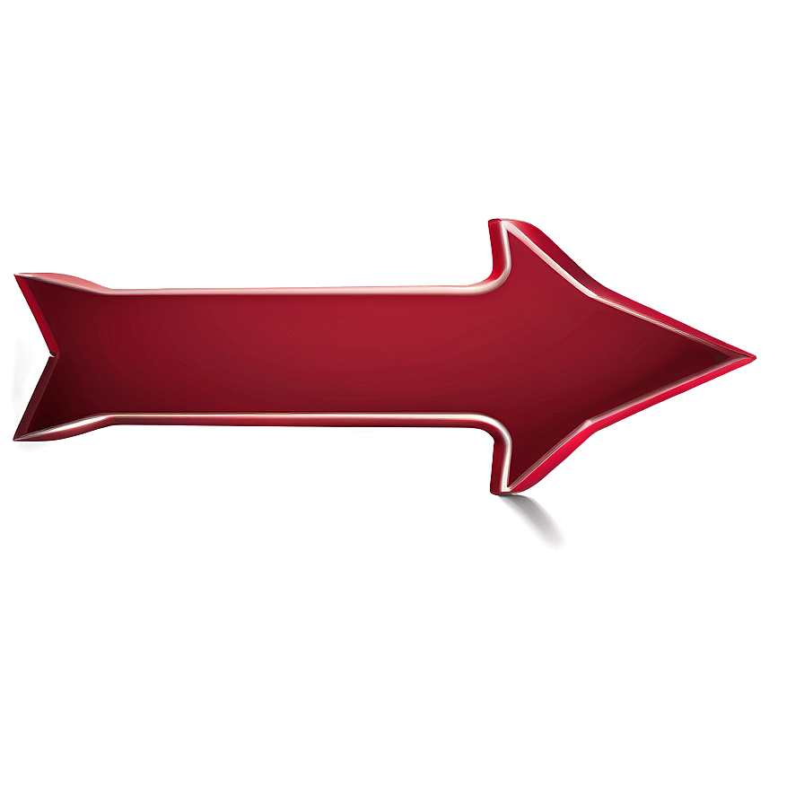 Solid Red Arrow Png 06132024 PNG