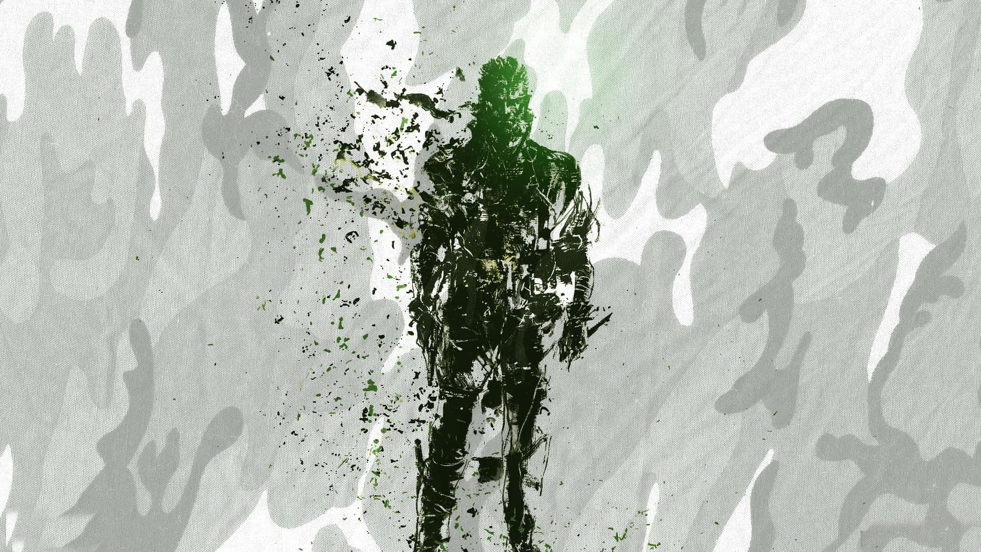 Solid Snake in Action Wallpaper